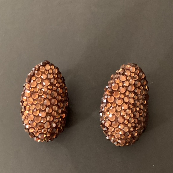 Vintage James Arpad Rhinestone Earrings - Picture 3 of 13